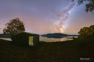 Tarawera Shed Astro Pano 