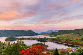 Lake Okareka Autumn Sunset